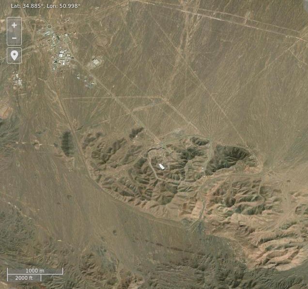 Fordow satellite fire detection imagery tied to Iran nuclear breakout monitoring