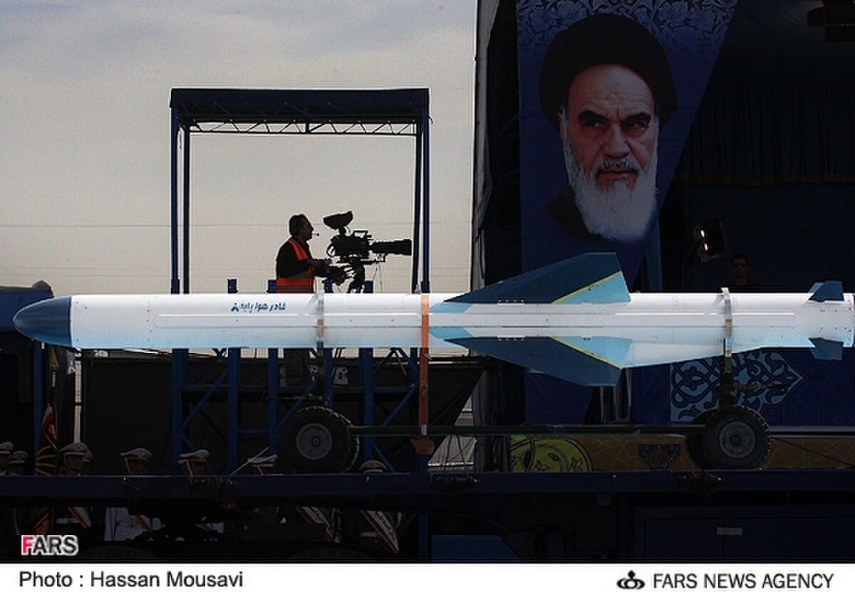 Iranian Ghader missile display relevant to iran vs israel military power missile inventory