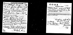 Historical U.S. draft registration card relevant to iran war draft 2026 discussions